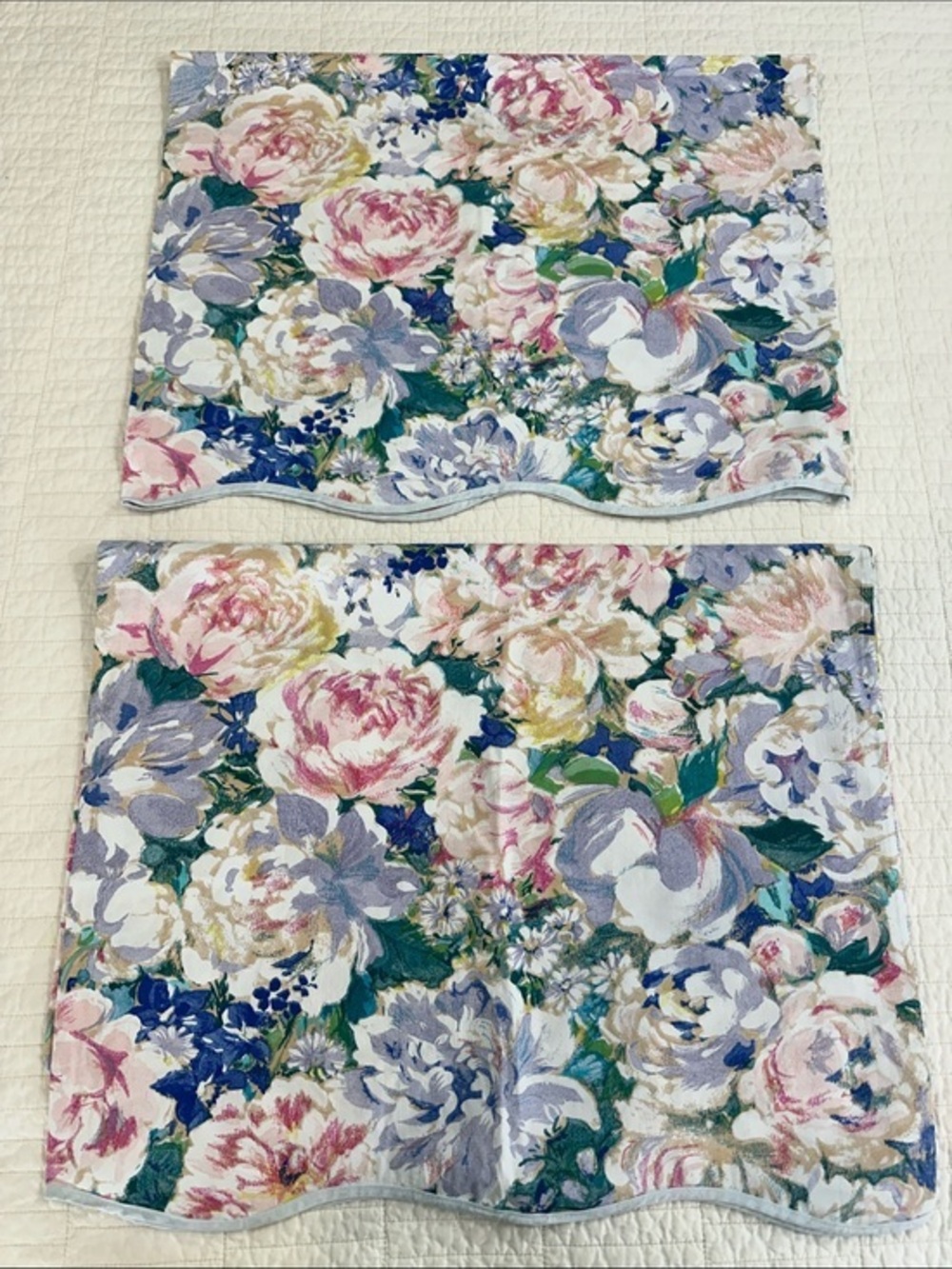 Wamsutta Vintage set of 2 Standard Pillowcase Floral Supercale Cottagecore